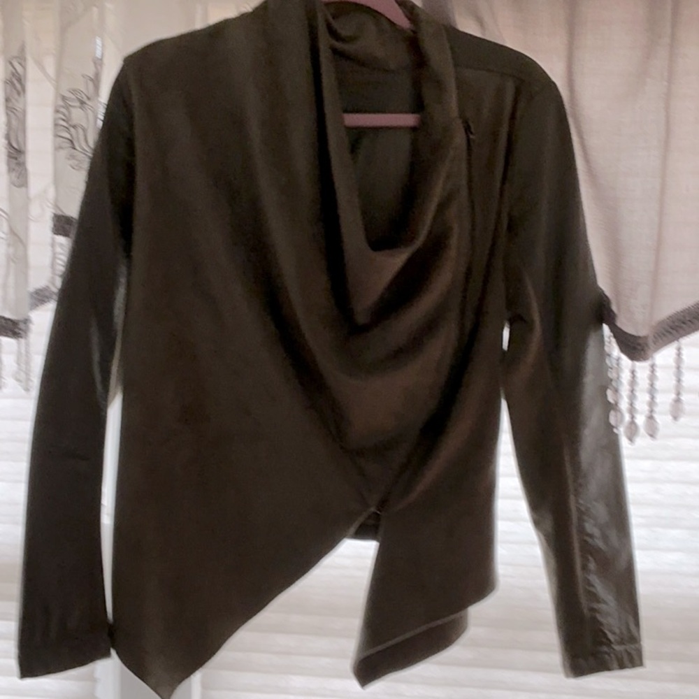 Blank NYC Sage Green Suede Jacket